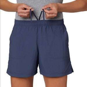 Navy Columbia Sandy River Shorts